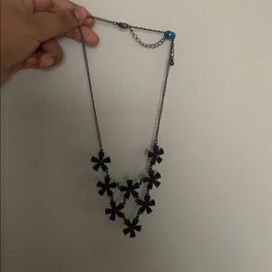 Black statement necklace